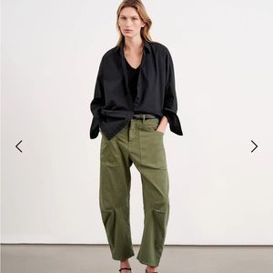 Nili Lotan Shon Pants — Olive green — size 6